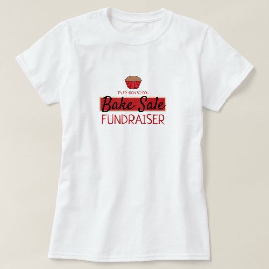 T-shirt Retro Cake Design, Charité Bake Sale Event (Design devant)