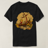 T-shirt Rétro Calvin et Hobbes Pin (Design devant)
