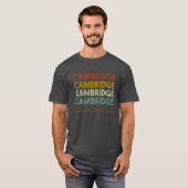 T-shirt Retro Cambridge England funny (Devant entier)