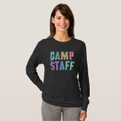 T-shirt Retro CAMP STAFF Summer Campground Crew Counselor (Devant entier)