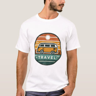 T-shirt Retro Camper Van Sac fourre-tout - Design Vintage