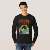 T-shirt Retro Campgrounds Glamping Backpacking Camper Camp (Devant entier)