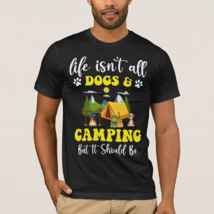 T-shirt Retro Camping La vie n'est pas tout Chiens & Campi