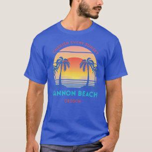 T-shirt Rétro Cannon Beach Chercher chaque coucher de sole