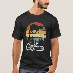 T-shirt Retro Capy Wild Animal Forest Créature Nature Capy