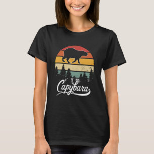 T-shirt Retro Capy Wild Animal Forest Créature Nature Capy