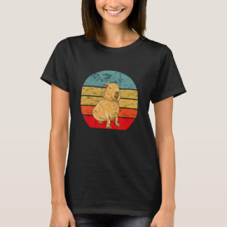 T-shirt Retro Capybara Capybara Rodent Animal Capybara