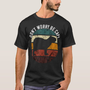 T-shirt Retro Capybara ne t'inquiète pas Rodent Animal Cap