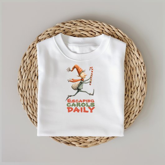 T-shirt Retro cartoon elf ironic wishes