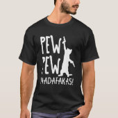 T-shirt Retro Cat Pew Pew Madafakas   Crazy Kitten Cats   (Devant)