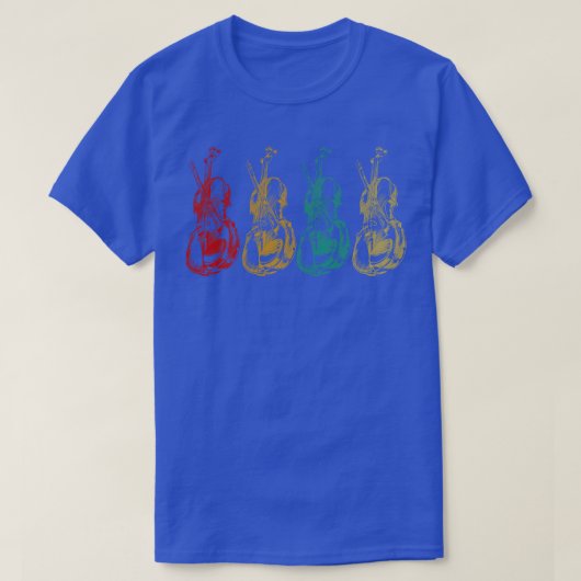T-shirt Retro Cello (Design devant)