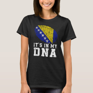 T-shirt Retro C'est dans mon Adn Bosnie-Herzégovine Drapea