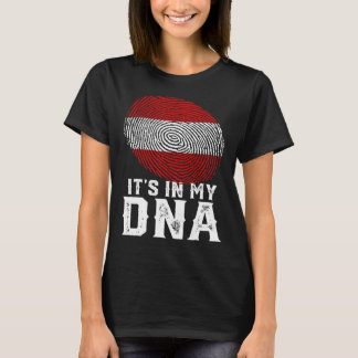 T-shirt Retro C'est dans mon ADN Empreinte Autriche Drapea