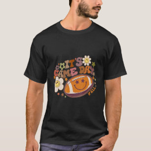T-shirt Retro C'est Jeu Jour Hippie Football Américain Hap