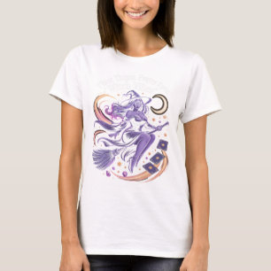T-shirt Retro C'Est La Saison Blue Patchwork Fantôme Fille