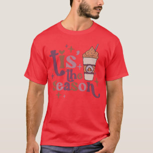 T-shirt Retro C'Est La Saison Citrouille Latte Heureux aut