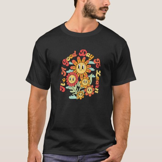 T-shirt Retro C'est un bon jour pour apprendre Floral Ense (Devant)