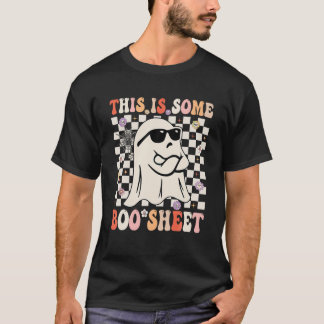 T-shirt Rétro C'Est Un Boo Sheet Éffrayant Fantôme Hallowe