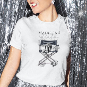 T-shirt Rétro Chaire du réalisateur Vidéo Nuit Anniversair