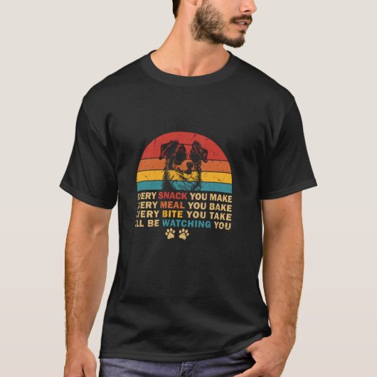 T-shirt Rétro Chaque Snack Que Vous Faites Drôle Mini Chie (Devant)