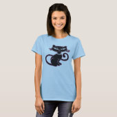 T-shirt Rétro chat (Devant entier)