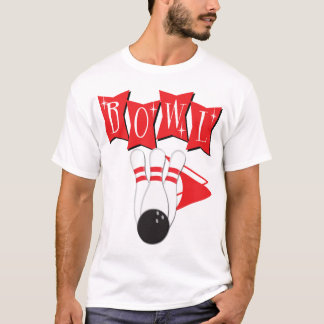 T-shirt Rétro chemise du bowling des hommes