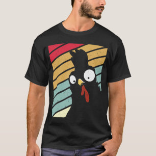 T-shirt Rétro Chicken Farming Femmes Farmer Chicken Kids