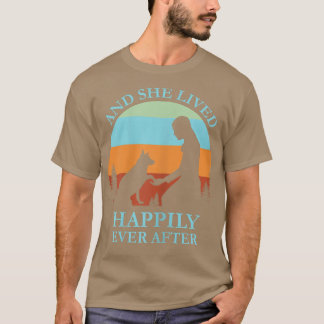 T-shirt Retro Chien Fairy Tale Girlie Dames Anniversaire