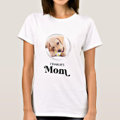 T-shirt Retro Chien MOM Personnalisé Chien Chien Photo Ani