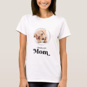 T-shirt Retro Chien MOM Personnalisé Chien Chien Photo Ani (Devant)