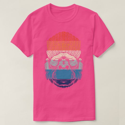 T-shirt Retro Chill Gorilla (Design devant)