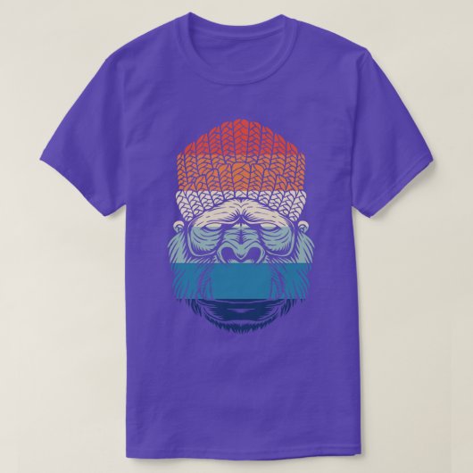 T-shirt Retro Chill Gorilla (Design devant)