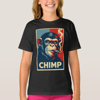 T-shirt Retro Chimp smoking Cigar Poster