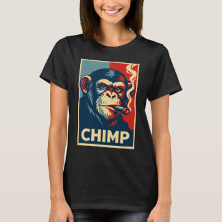 T-shirt Retro Chimp smoking Cigar Poster