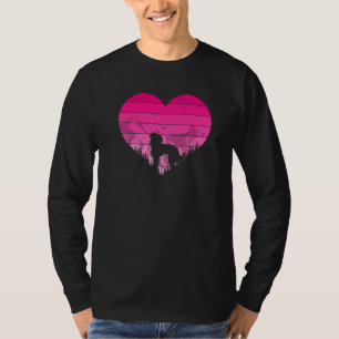 T-shirt Retro Chinois Crested Coeur Vintage Valentine S D