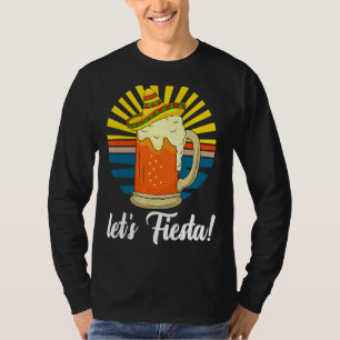 T-shirt Retro Cinco De Mayo Beer Sombrero Cinco De Drinko