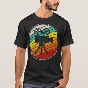 T-shirt Rétro cinéaste Vintage Éditeur de caméra Directeur