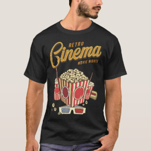 T-shirt Retro Cinema Movie Nuits Poster vintage