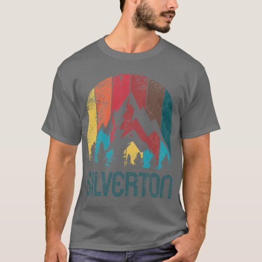 T-shirt Retro City of Silverton T Shirt for Men Women and (Devant)