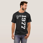 T-shirt Retro Class of 1977 Senior High School Reunion Vin (Devant entier)