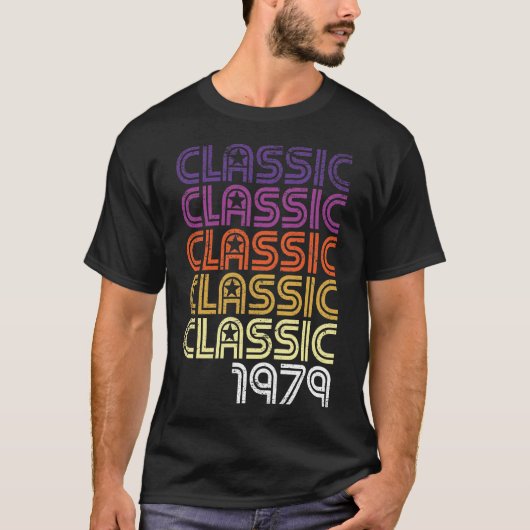 T-shirt Retro Classic Graphic 40 ans 40e anniversaire G (Devant)