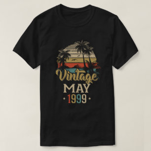 T-shirt Retro Classic Vintage Mai 1999 20E Cadeau Annivers