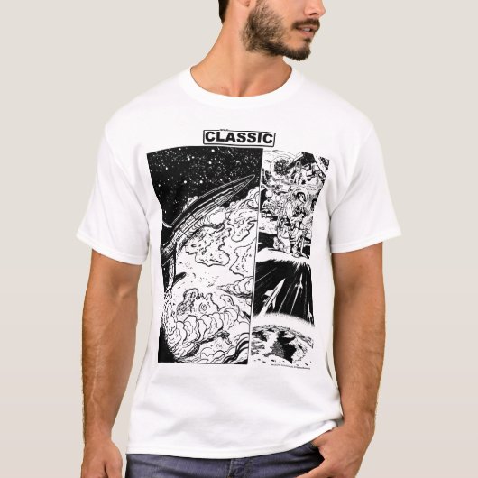 T-shirt rétro classique SCI-FI (Devant)