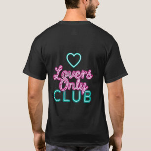 T-shirt Rétro Club des Amoureux Uniquement Néon Années 80