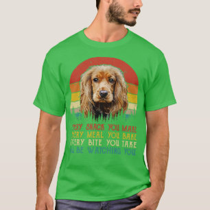 T-shirt Retro Cocker Spaniel Chaque Snack Que Vous Faites