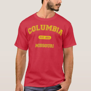 T-shirt Retro CollegeStyle Columbia Missouri 1821 1