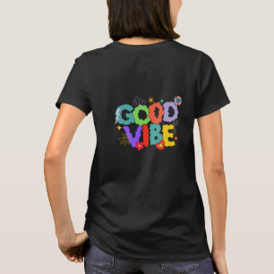 T-shirt Retro coloré 'Good Vibe'