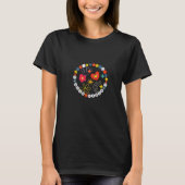 T-shirt Retro coloré 'Good Vibe' (Devant)