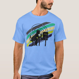 T-shirt Retro Colors Ham Radio Operator - Worn Vintage