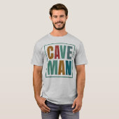 T-shirt Retro Colours Cave Homme Caver Escalade Lover (Devant entier)